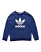 A Navy Crewneck Sweatshirts from Adidas in size 10Y for neutral. (Front View)