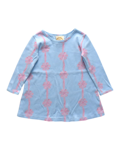 A Blue Long Sleeve Dresses from The Beaufort Bonnet Company in size 3T for girl. (Front View)