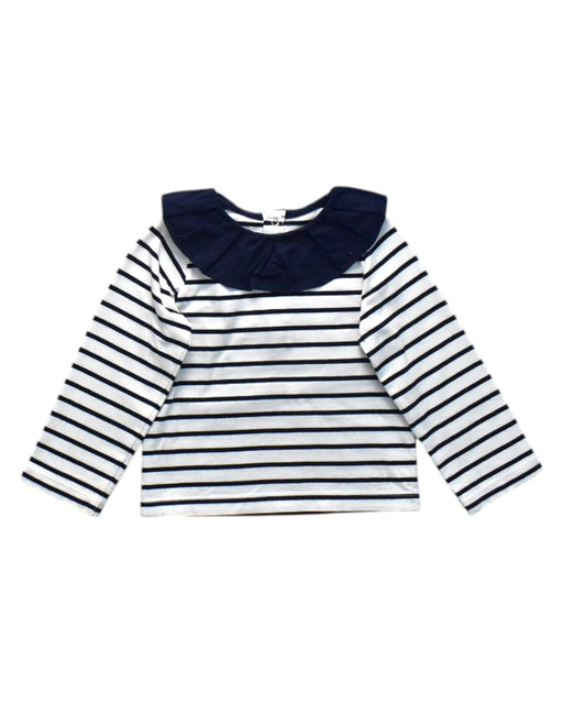A Blue Long Sleeve Tops from Jacadi in size 3T for girl. (Front View)