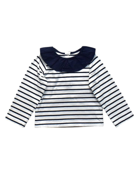 A Blue Long Sleeve Tops from Jacadi in size 3T for girl. (Front View)