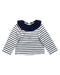 A Blue Long Sleeve Tops from Jacadi in size 3T for girl. (Front View)