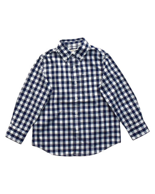 A Blue Long Sleeve Shirts from Crewcuts in size 3T for boy. (Front View)