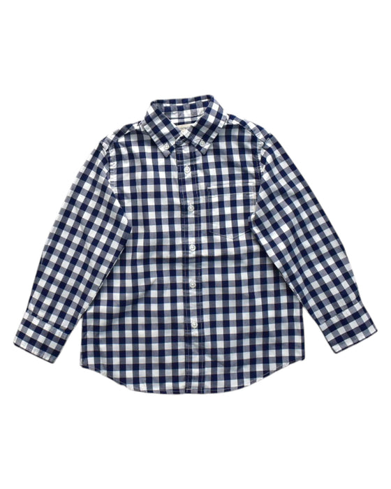 A Blue Long Sleeve Shirts from Crewcuts in size 3T for boy. (Front View)