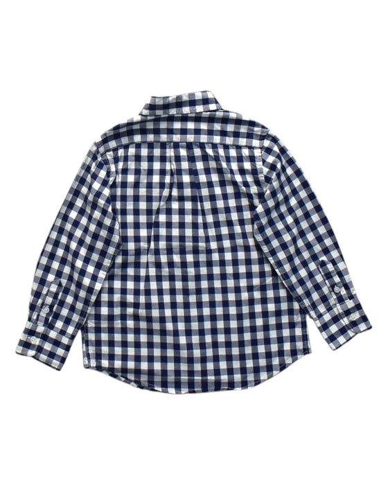 A Blue Long Sleeve Shirts from Crewcuts in size 3T for boy. (Back View)