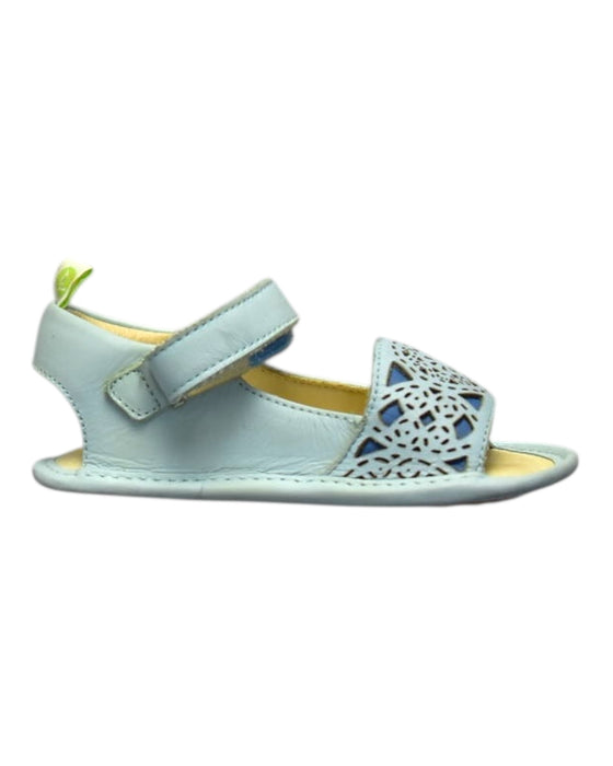 A Blue Sandals from Tip Toey Joey in size 12-18M for girl. (Front View)