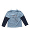 A Blue Long Sleeve T Shirts from Tea in size 4T for boy. (Front View)