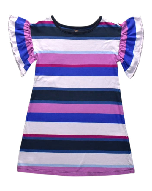 A Multicolour Short Sleeve Dresses from Tea in size 5T for girl. (Front View)