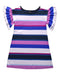 A Multicolour Short Sleeve Dresses from Tea in size 5T for girl. (Front View)