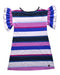 A Multicolour Short Sleeve Dresses from Tea in size 5T for girl. (Back View)