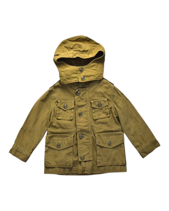 A Brown Coats from Crewcuts in size 3T for boy. (Front View)