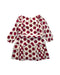 A Red Long Sleeve Dresses from Burberry in size 4T for girl. (Back View)