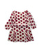 A Red Long Sleeve Dresses from Burberry in size 4T for girl. (Back View)