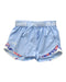 A Blue Active Shorts from Under Armour in size 6T for girl. (Front View)