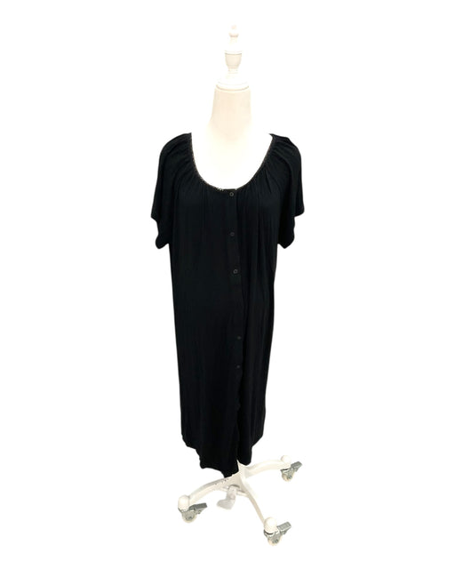 A Black Short Sleeve Dresses from Seraphine in size Maternity-L for maternity. (Front View)