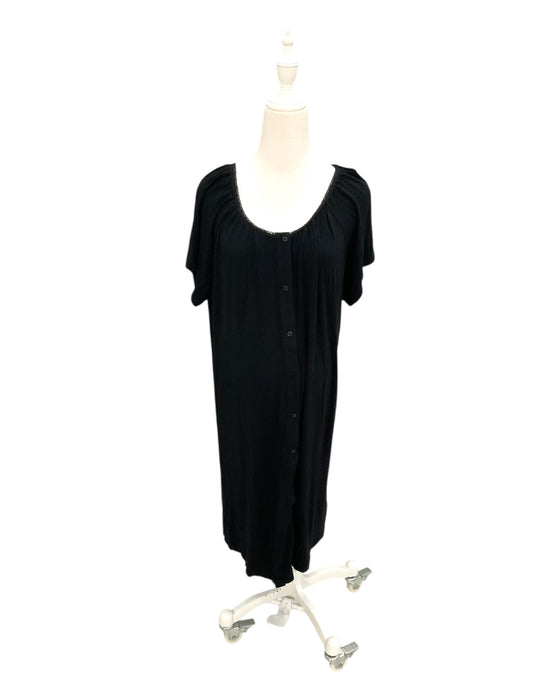 A Black Short Sleeve Dresses from Seraphine in size Maternity-L for maternity. (Front View)