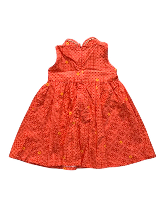 A Orange Sleeveless Dresses from Elly in size 6-12M for girl. (Back View)