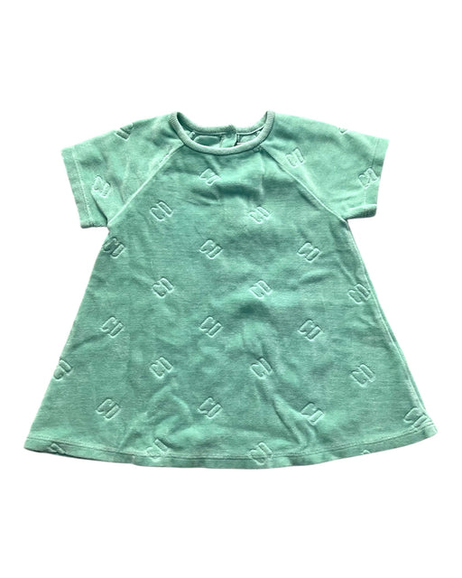A Green Short Sleeve Dresses from Dior in size 6-12M for girl. (Front View)