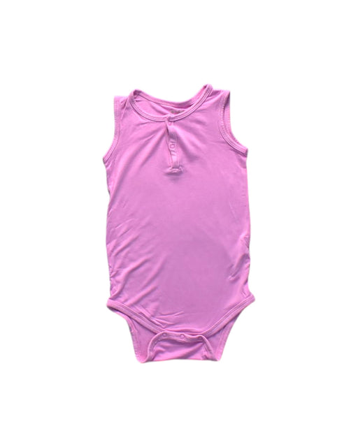 A Pink Sleeveless Bodysuits from Kyte Baby in size 2T for girl. (Front View)