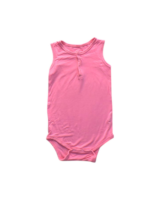 A Pink Sleeveless Bodysuits from Kyte Baby in size 18-24M for girl. (Front View)