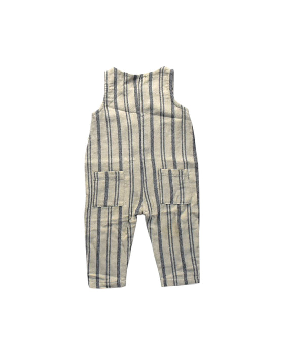 A Beige Sleeveless Rompers from 1 + in the family in size 6-12M for neutral. (Back View)