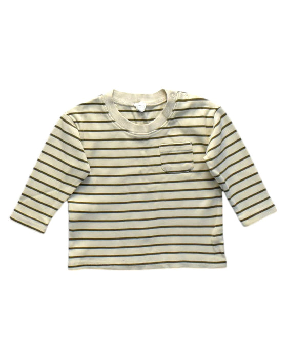 A Beige Long Sleeve Tops from Jamie Kay in size 6-12M for girl. (Front View)