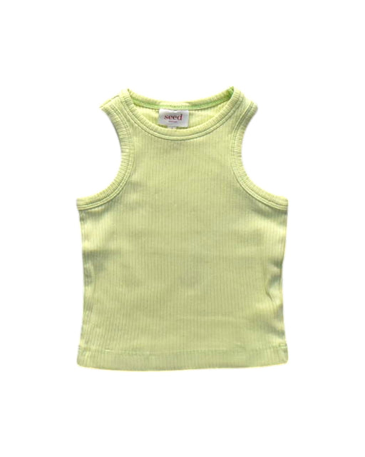 A Green Sleeveless Tops from Seed in size 2T for neutral. (Front View)
