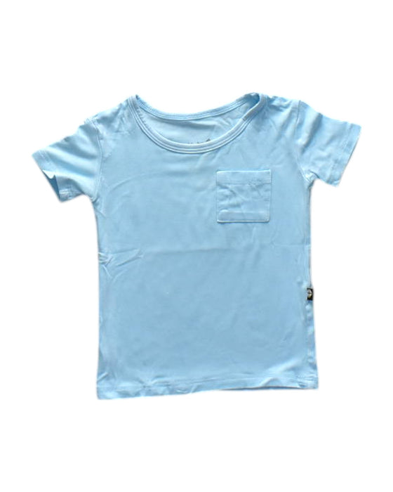 A Blue Short Sleeve T Shirts from Kyte Baby in size 18-24M for neutral. (Front View)