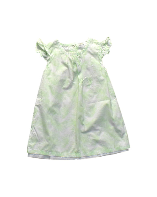 A Green Short Sleeve Dresses from Egg Baby in size 12-18M for girl. (Front View)