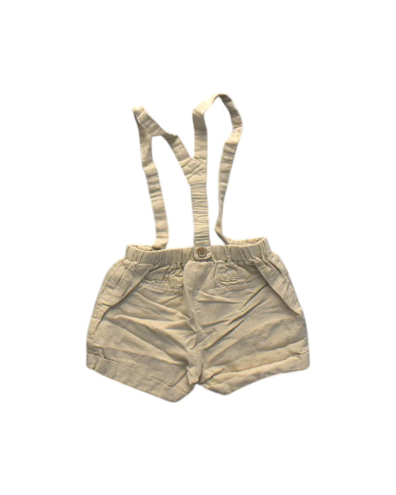 A Beige Overall Shorts from Mayoral in size Newborn for boy. (Back View)