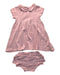 A Pink Shorts Sets from Le Petit Society in size 12-18M for girl. (Front View)