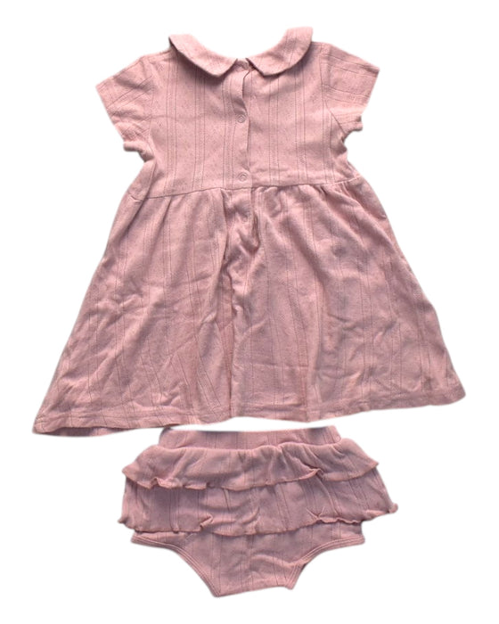 A Pink Shorts Sets from Le Petit Society in size 12-18M for girl. (Back View)