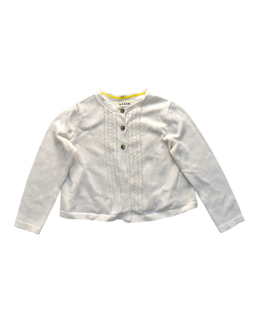 A Ivory Cardigans from Boden in size 5T for girl. (Front View)