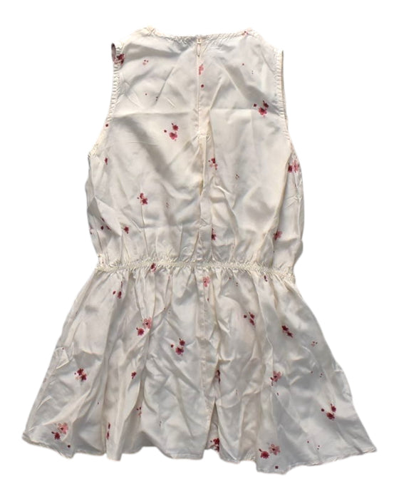 A Ivory Sleeveless Dresses from Belle Enfant in size 5T for girl. (Back View)