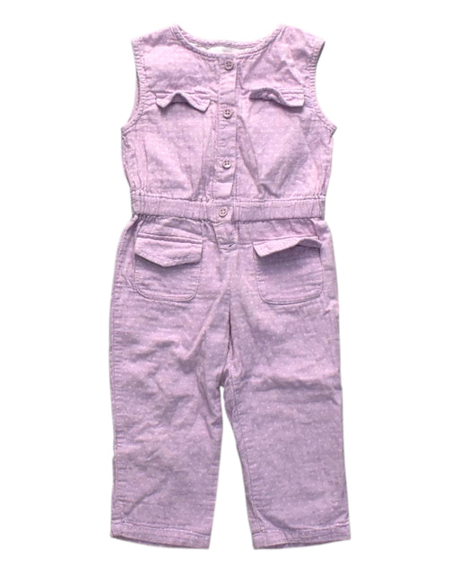 A Purple Long Overalls from Gingersnaps in size 18-24M for girl. (Front View)
