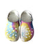 A Multicolour Slip Ons from Crocs in size 6T for girl. (Front View)