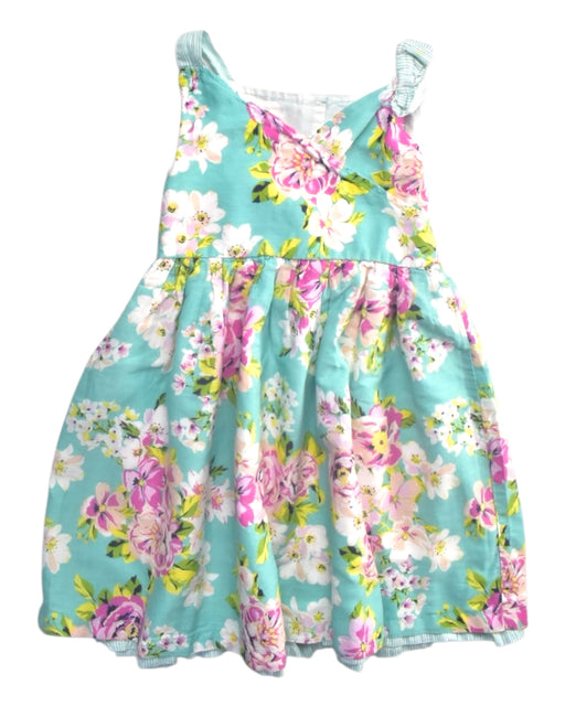 A Multicolour Sleeveless Dresses from Origami in size 6T for girl. (Front View)