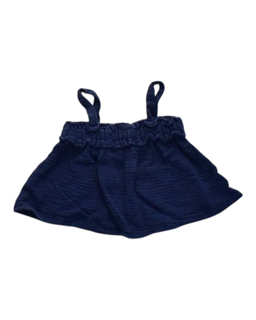 A Navy Sleeveless Tops from Seed in size 12-18M for girl. (Front View)