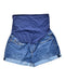 A Blue Shorts from Levi's in size Maternity-M for maternity. (Front View)