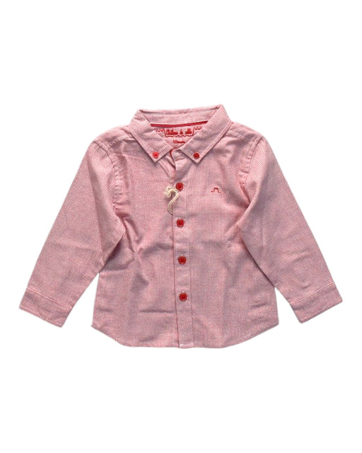 A Pink Long Sleeve Shirts from Chateau de Sable in size 12-18M for boy. (Front View)