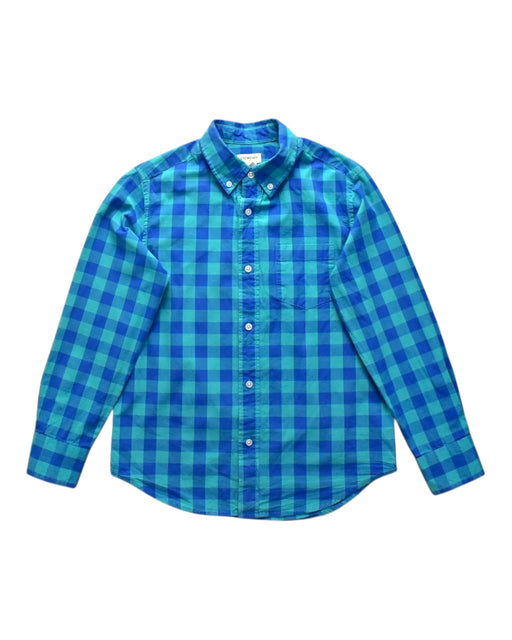 A Blue Long Sleeve Shirts from Crewcuts in size 10Y for boy. (Front View)