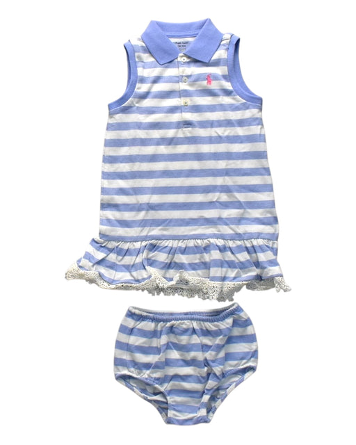 A Blue Dress Sets from Ralph Lauren in size 18-24M for girl. (Front View)