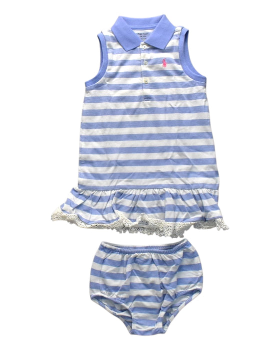 A Blue Dress Sets from Ralph Lauren in size 18-24M for girl. (Front View)