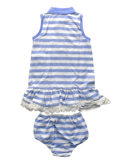 A Blue Dress Sets from Ralph Lauren in size 18-24M for girl. (Back View)