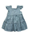 A Blue Short Sleeve Dresses from Dannie and Lilou in size 12-18M for girl. (Back View)