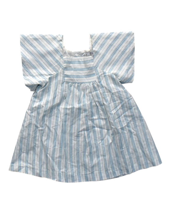 A Blue Short Sleeve Dresses from Knot in size 2T for girl. (Front View)