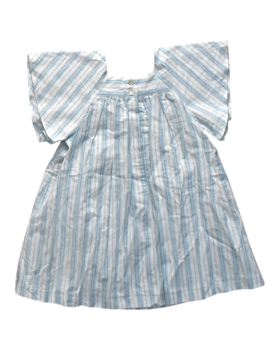 A Blue Short Sleeve Dresses from Knot in size 2T for girl. (Back View)