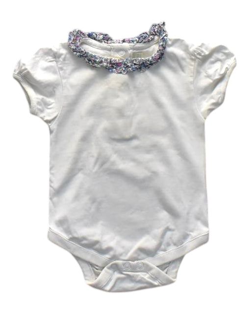 A Beige Short Sleeve Bodysuits from Jojo Maman Bébé in size 3-6M for girl. (Front View)