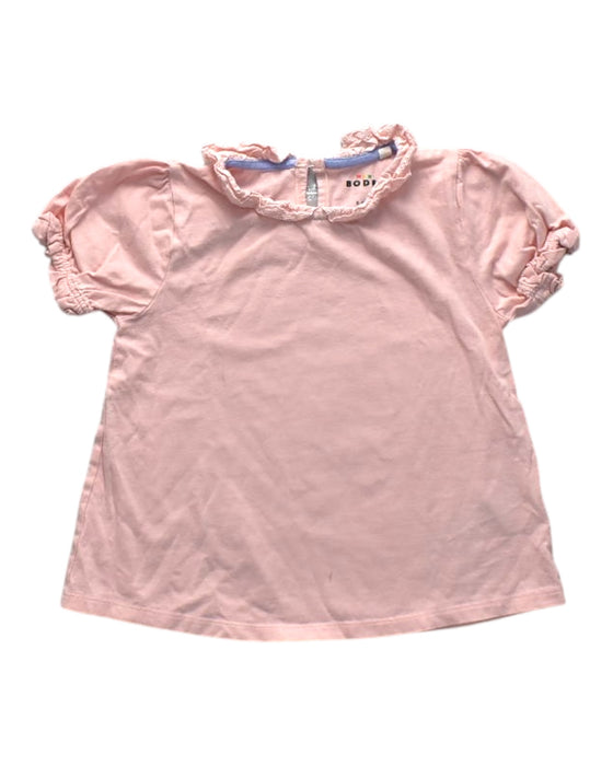 A Pink Short Sleeve Tops from Boden in size 6T for girl. (Front View)