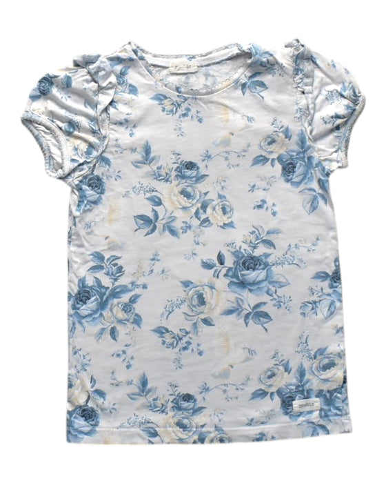 A White Short Sleeve Tops from Newbie in size 8Y for girl. (Front View)