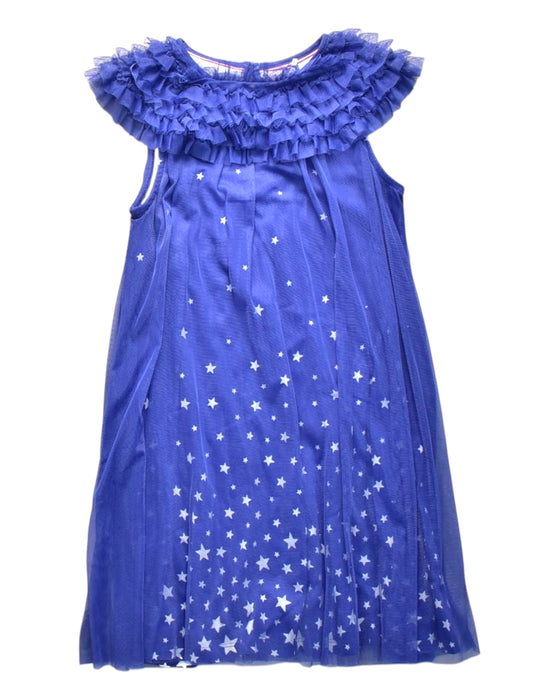 A Blue Sleeveless Dresses from Boden in size 9Y for girl. (Front View)